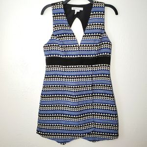 BCBG Mini Dress, Sz 8 Open Back, Deep V-Neck